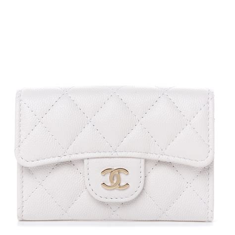 white chanel wallet